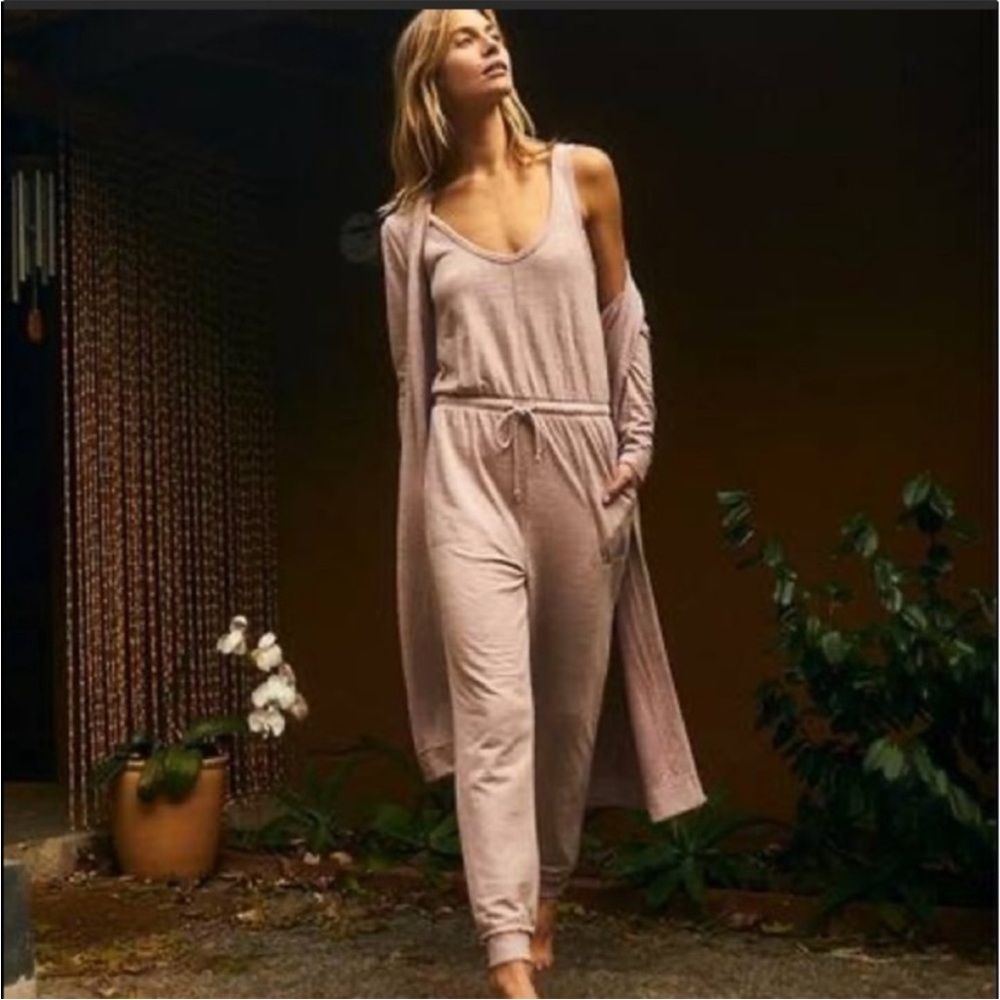 Free People Beach Bicoastal Long Duster Cardigan Sweet Whisper XS - Picture 3 of 12